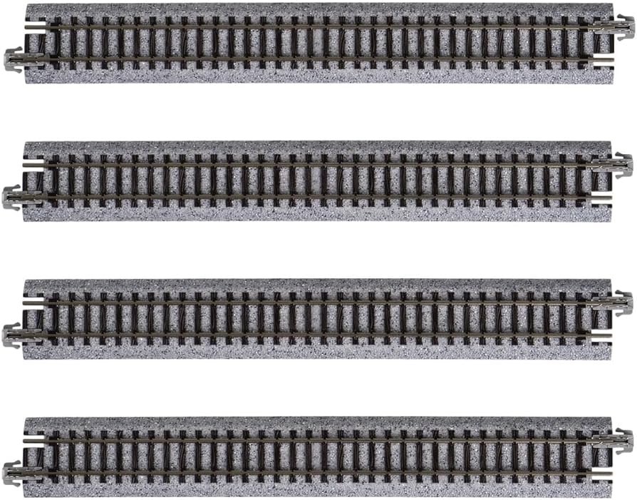 Kato 20-000 – Gerades Gleis S248, 248 mm (9 3/4"), Spur N, 4 Stück / Straight Track, N Scale, 4 Pieces