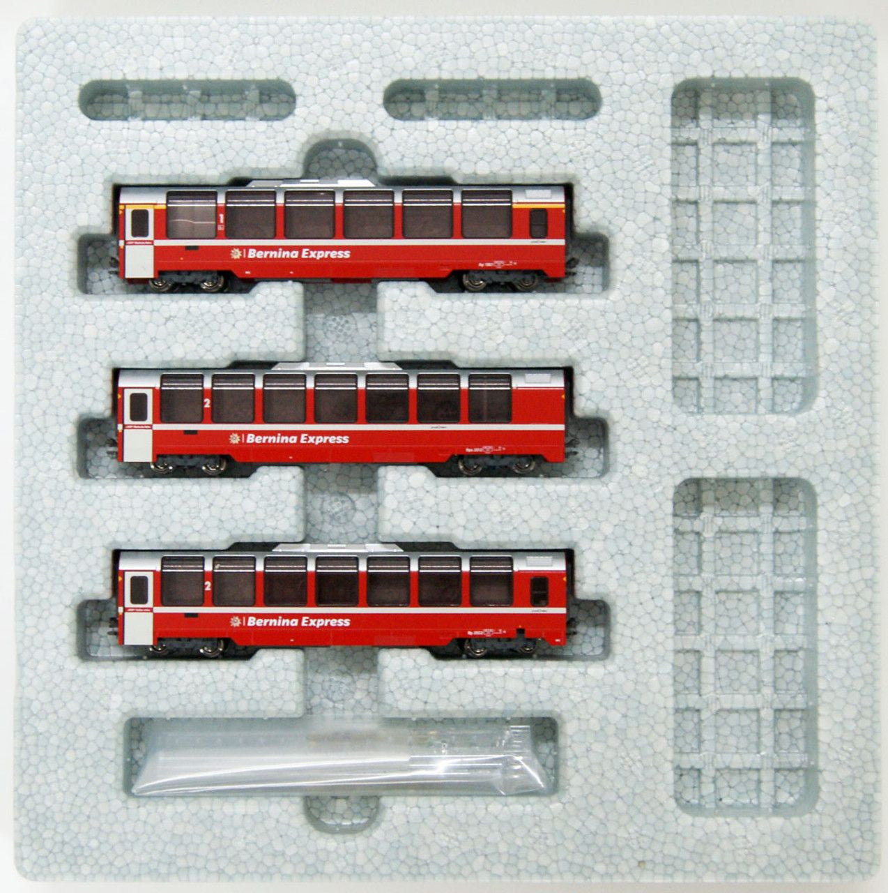 Kato 10-1655 (7074055) Schweizer Rhätische Bahn <Bernina Express (Neues Logo)> 3er-Set (Spur N)