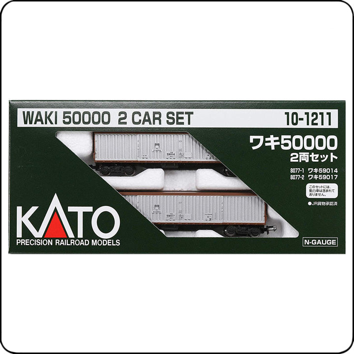 Kato 10-1211 JNR Güterwagen Typ WAKI 50000 2er-Set (Spur N) / JNR Freight Car