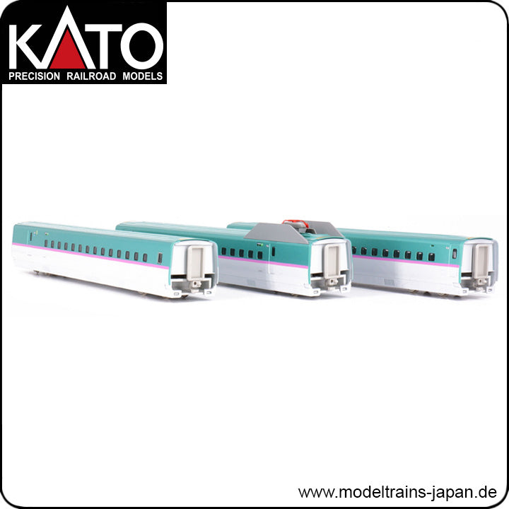 Kato 10-1664 JR Serie E5 Shinkansen „Hayabusa“ 3er-Ergänzungsset A (N-Spur)