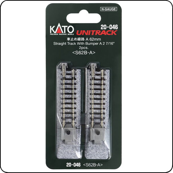 Kato 20-046 62mm (2 7/16") Puffer Typ A S62B-A (Spur N) 7078007