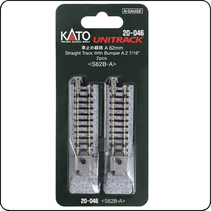 Kato 20-046 62mm (2 7/16") Puffer Typ A S62B-A (Spur N) 7078007