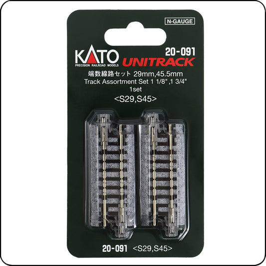 Kato 20-091 Gerades Gleisset S29 & S45 (29 mm und 45,5 mm) – Spur N / 7078015