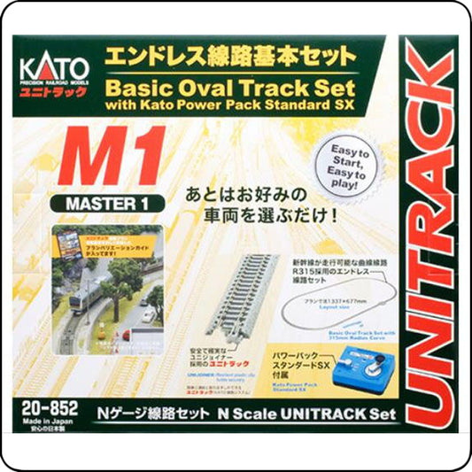 Kato 20-852 UNITRACK Master Set M1 Basic Oval Track Set (N scale)