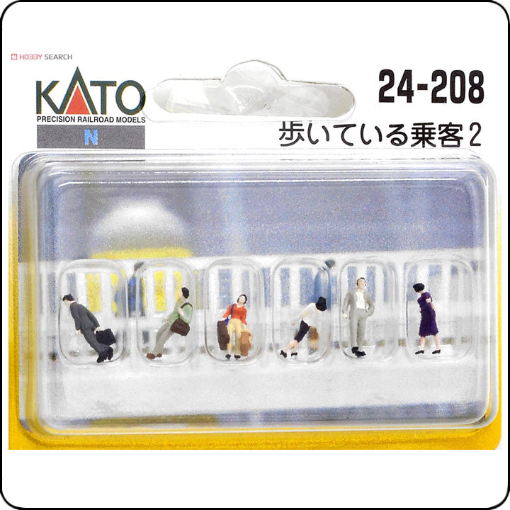 Kato 24-208 Model People 'Walking Passenger 2' (N scale) / Gehende Passagiere