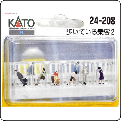 Kato 24-208 Model People 'Walking Passenger 2' (N scale) / Gehende Passagiere