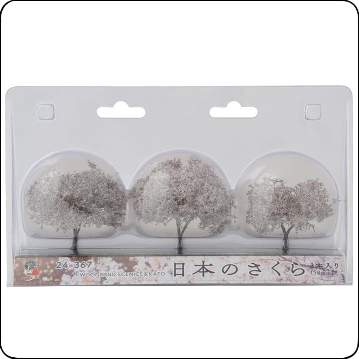 Kato 24-367 Japanischer Kirschblütenbaum 50mm (3 pcs.) (N scale)