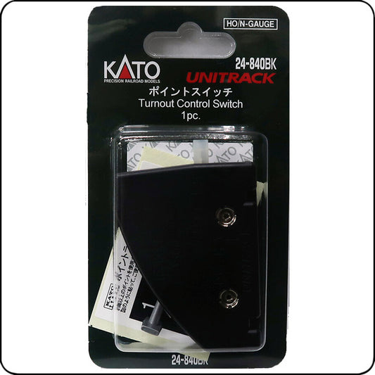 Kato 24-840BK Weichensteuerungsschalter (Schwarz) (Spur N/HO)